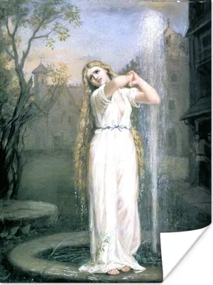Produktbild von MuchoWow® Poster Undine - Gemälde von John William Waterhouse 120x160 cm - Wandbilder