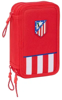 Productafbeelding van Drievoudige pennenhouder Atlético Madrid, rood, 12,5 x 19,5 x 5,5 cm, 36 stuks