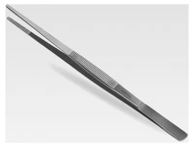 Produktbild von Futterpinzette, gerade, 30 cm, mit Innenzahnung, rostfreier Edelstahl