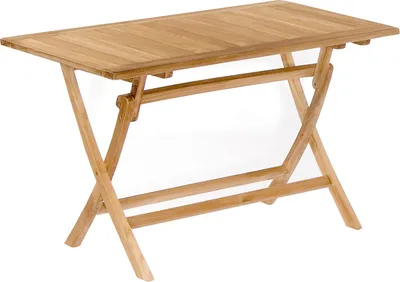 Produktbild von SunnySmart Perth Teakholz-Klapptisch Balkontisch Tisch Holztisch natur 120x70 cm