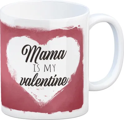 Produktbild von Mama is my valentine Kaffeebecher zum Valentinstag