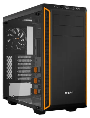 Zdjęcie produktu dla be quiet! Pure Base 600 Window, Midi Tower, PC, Czarny, Pomarańczowy, ATX, micro ATX, Mini-ITX, Tworzywo sztuczne ABS, Plastik, Stal, Szkło hartowane, Gaming