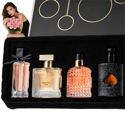 Produktbild von Parfüm Geschenkset Damen 4-teilig Eau de Parfum Miniparfums Duftproben langanhaltend