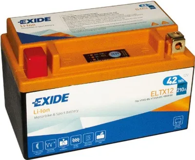 Immagine prodotto di Batteria Exide ELTX12 12V 3.5Ah al litio per moto 210A
