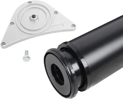 Produktbild von Tischbein 80mm Durchmesser Höhe 1100 mm in Schwarz Tischfuß Möbelfuss aus Metall