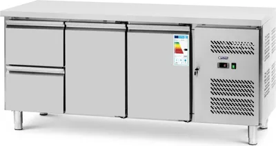 Obrázek produktu pro Expondo Royal Catering Chladicí pult – 417 l – 2 x GN 1/2 + 2 přihrádky – 179 x 70 cm –