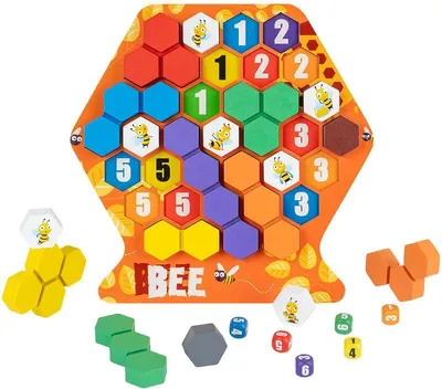 Produktbild von Holzbrettspiel Wabenpuzzle Montessori