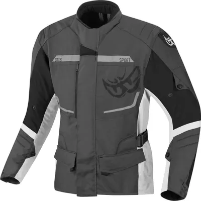 Immagine prodotto di Berik Tourer giacca impermeabile da moto in tessuto, grigio/nero/bianco, 52