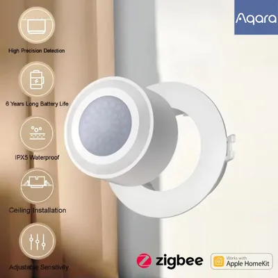 Produktbild von Aqara Hochpräziser menschlicher Körpersensor Bewegungssensor Zigbee 3.0 Wireless Smart Movement IPX5 Wasserdichtes Smart Home
