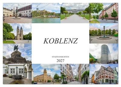 Produktbild von Koblenz Stadtansichten (Wandkalender 2027 DIN A2 quer), CALVENDO Monatskalender