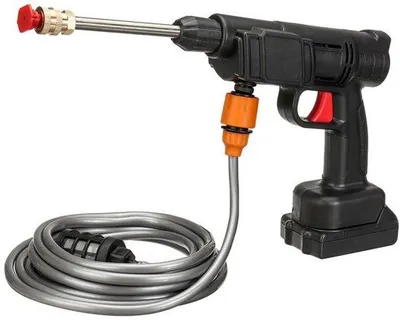 Image de Nettoyeur haute pression électrique - 12 000 tr/min - 25 bars - Avec un tuyau de 5 m - 2 buses - 2 batteries de 5 000 mAh