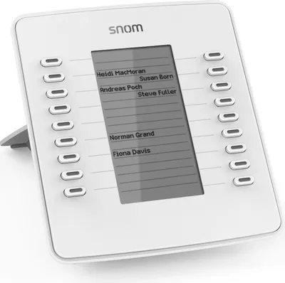 Produktbild von Snom D7, Weiß, 18 Tasten, Snom 715, 720, 760, D715, D725, D765, 28 - 46°, 140 x 158 x 40 mm, 400 g