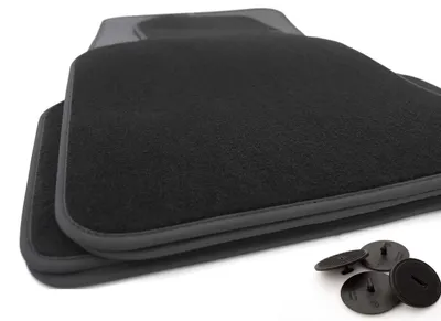 Image de Tapis de sol pour BMW Série 3 F30 F31 M3 Premium Velours Tapis d'origine qualité automobile, noir, 4 pièces