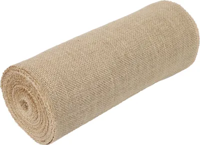 Produktbild von Jute-Rolle, handgefertigtes Band, DIY-Stoff, Hochzeiten, Bastelbedarf, 10 m, 30 cm