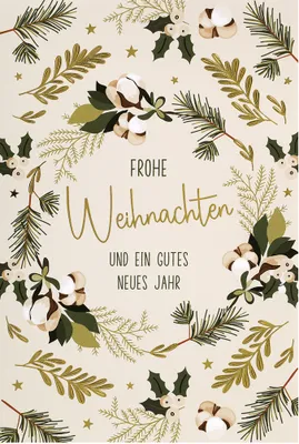 Produktbild von Weihnachten - Glückwunschkarte im Format 11,5 x 17 cm mit