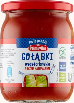 Obrázok produktu pre Gołąbki Wegetariańskie z Ryżem Primavika 480 g