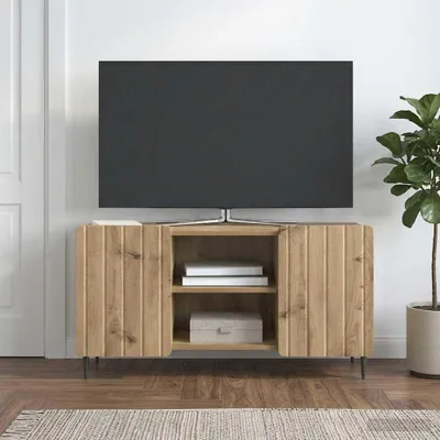 Obrázek produktu pro vidaXL Televizní skříňky, 102 x 34,5 x 52 cm, Imitace dřeva Artisan Oak, materiál: dřevotříska