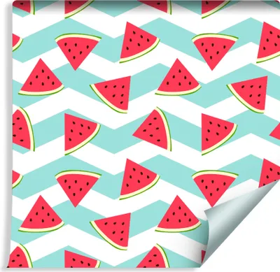 Produktbild von 10m VLIES TAPETE Rolle Kinderzimmer Wassermelone Früchte XXL