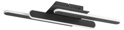 Image de Plafonnier moderne noir pour salon chambre à coucher couleur changeante LED 18W SINDRI Rabalux