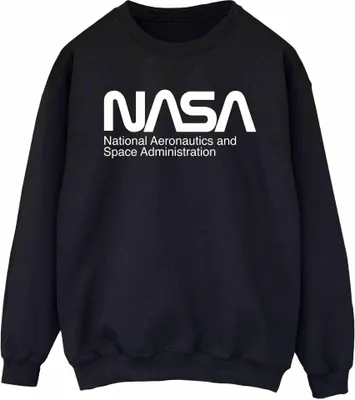Produktbild von NASA - "Aeronautics And Space" Sweatshirt für Damen BI48310 (M) (Schwarz)