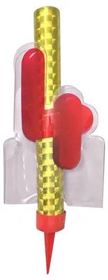 Produktbild von Leuchtfontäne Zahl 4 Rot 12 cm für Geburtstag - Einheitsgröße