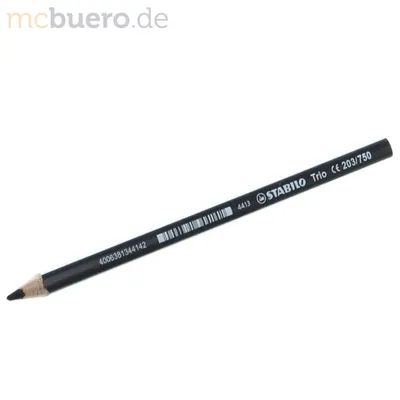 Produktbild von Dreikant-Buntstift - STABILO Trio dick - Einzelstift - schwarz
