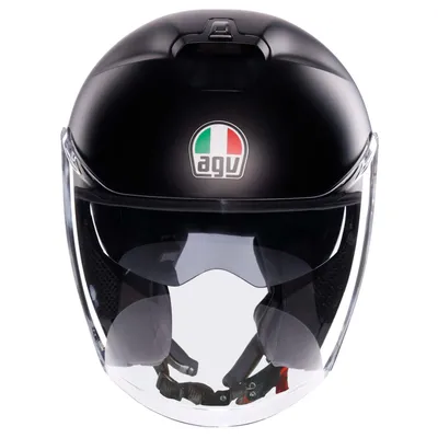 Produktbild von Jethelm AGV ETERES E2206 AGV IRIDES Motorradhelm Offener Helm Schwarz-Matt L 2118469001002009
