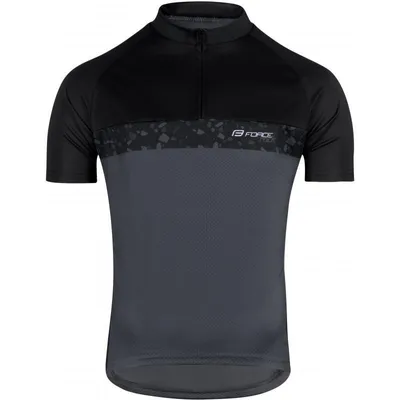 Produktbild von Jersey Force Rock Herren kurz grau-schwarz größe S 9001276-S