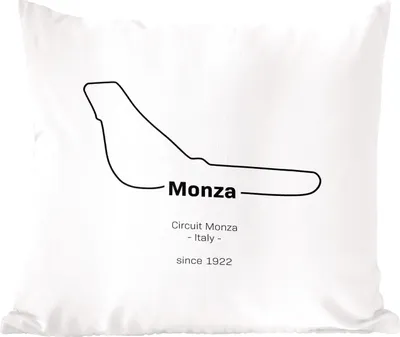 Produktbild von MuchoWow® Zierkissen Sofakissen Wohnzimmer Dekokissen 45x45 cm Monza - Formel 1 - Rennstrecke - Schlafpolster - Polster für das Sofa