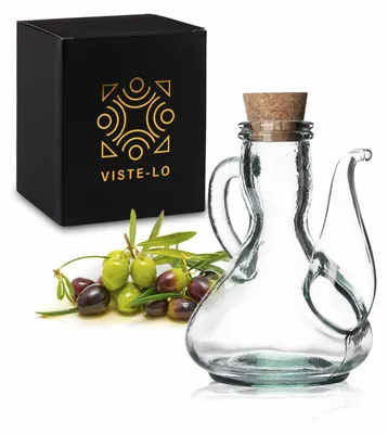 Ölspender aus Glas, 250 ml, tropffrei, nachfüllbar