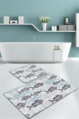 Zdjęcie produktu dla Mijolnir, Aqua- CHL4365, kolorowy, dywanik kąpielowy, 700 gr/m², 100% aksamitna tkanina