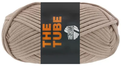 Produktbild von Lana Grossa THE TUBE 200 g weiches & gefülltes Schlauchgarn (Ø ca. 4-5 mm) ideal geeignet für Home-Accessoires und Taschen 114 m Farbe 023 - Taupe