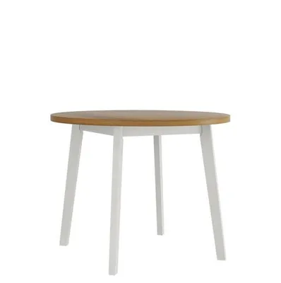 Obrázek produktu pro Kulatý jídelní stůl 100 cm AMES 3 - dub grandson / bílý