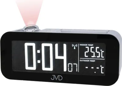 Obrázek produktu pro Rádiem řízený světelný budík s projekcí JVD RB93, 16 cm