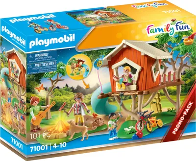 Produktbild von PLAYMOBIL Family Fun 71001 Abenteuer-Baumhaus mit Rutsche