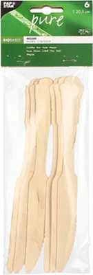 Produktbild von 6 Messer, Holz "pure" 20,5 cm "Vintage"