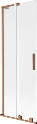 Obrázek produktu pro Mexen Velar L vanová zástěna 2-křídlová posuvná 70 x 150 cm, mat, kartáčovaná měď - 896-070-003-31-65