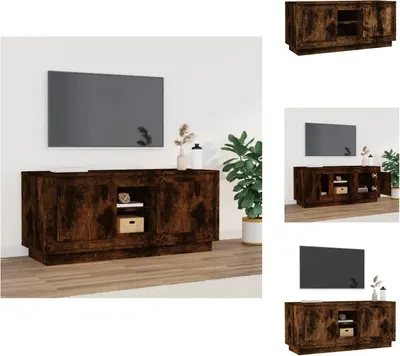 Produktbild von vidaXL TV-Schrank Räuchereiche 102x35x45 cm Holzwerkstoff -  TV-Möbel