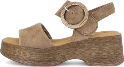 Obrázek produktu pro Sandály Gabor Comfort Plateau – kůže Peanut: 38,5: Normální Velikost: 38,5 Šířka: Normální