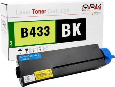 Produktbild von Kompatibler Toner für OKI B513dn B433dn ersetzt 09006236 schwarz - ca. 3000 Seiten