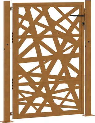 Immagine prodotto di vidaXL Cancello da giardino 100x125 cm in acciaio corten Design chiaro