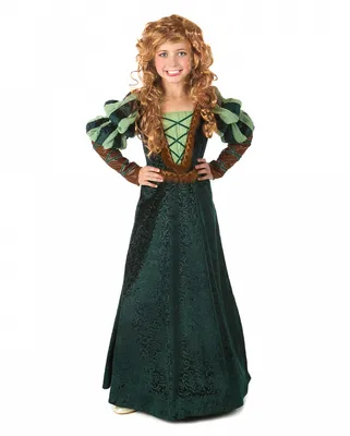 Produktbild von Waldprinzessin Mädchen Kostümkleid für Mottofeten & Fasching Größe: 4 Jahre