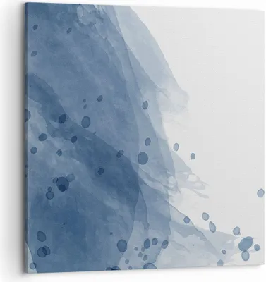 Produktbild von Bild auf Leinwand - Leinwandbild - Einteilig - Blau Weiß Hintergrund - 50x50cm - Wand Bild - Wanddeko - Wandbilder - Leinwanddruck - Bilder - Wanddekoration - Leinwand bilder - Wandbild - AC50x50-5088