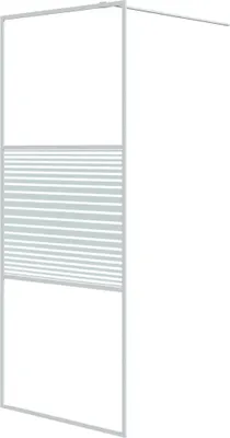 Obrázok produktu pre vidaXL Sprchová zástena pre sprchovací kút biela 80x195 cm ESG číre sklo
