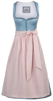 Produktbild von Dirndl Sugar 70cm Länge himmelblau rosa 38