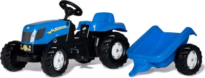 Produktbild von rolly toys Kid NH T 7040 Trettraktor mit Anhänger, Maße: 134x47x52 cm; 01 307 4