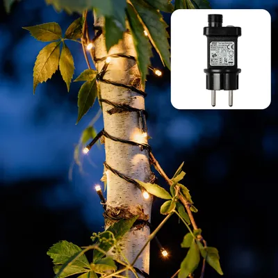 Produktbild von Lichterkette Deko Basis Set 100 LED warmweiß Outdoor Außen Party Beleuchtung