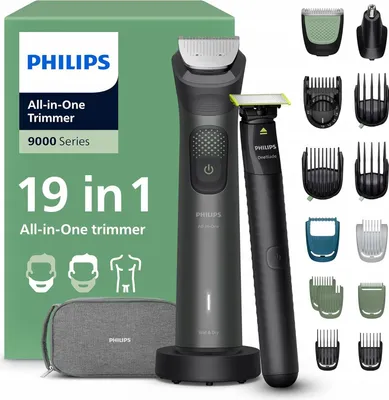 Produktbild von All-in-One Multigroom Trimmer Series 9000 19-in-1 (grau, Gesicht, Haar und Körper)