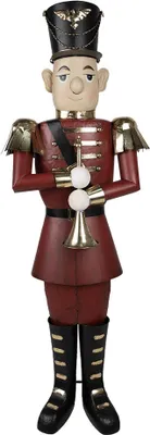 Produktbild von Clayre & Eef Dekorationsfigur Soldat 47x38x155 cm Rot Eisen