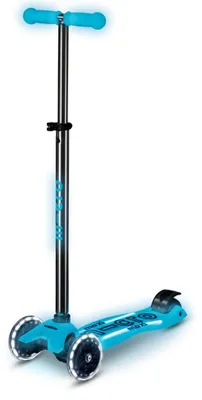 Kickboard Maxi Deluxe Glow LED Plus, Blau, LED-Räder